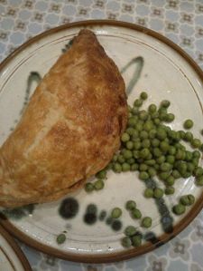 A beast of a pasty-made from leftovers :)